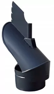 Hasičská komínová vložka "WIKI" fi 150mm s ložiskom na vrchu - Antracit